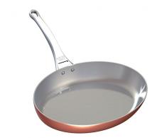 DE BUYER -6425.32 -poele ovale cuivrinox queu fte inox32cm