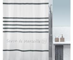 Spirella SORMIOU Rideau de Douche 180x200 cm, Polyester, Gris