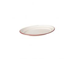 IBILI 908725 Plat Ovale, Plastique, Blanc, 25 cm