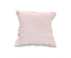 Soleil dOcre 553827 Taie dOreiller 57 Fils Coton Uni Rose 65 x 65 cm