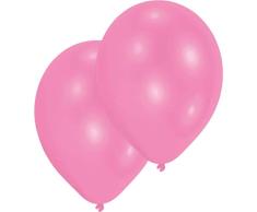 amscan Lot de 10 Ballons de baudruche Rose 27,5cm