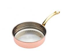 Artesà Mini casserole en acier inoxydable 12 cm (4.5) Finition cuivre martelée