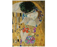 Legendarte Tableau, Impression sur Toile - Le Baiser (DÃ©tail) Gustav Klimt - cm. 80x100