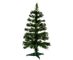Autour de Minuit 5SAF144MC Las Vegas Sapin Fibre Optique avec 80 LED Multicolore 90 cm