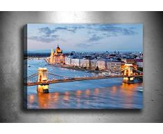 Bonamaison Peinture sur toile, multicolore, 40 x 60 cm - Conçu et fabriqué en Turquie