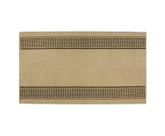 JVL Granada Soutenu Lavable en Machine dentrée de Couloir Tapis, Polypropylène/Latex, Beige/Marron, 120 x 67 x 1.2 cm
