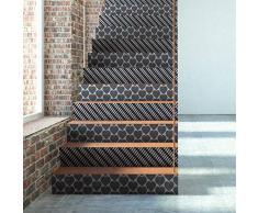 4 Stickers adhÃ©sifs escalier carrelages | Sticker Autocollant contremarche Carreaux de Ciment â Stickers contremarche carrelages - azulejos â 15 x 105 cm - 4 Bandes