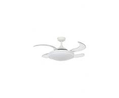 Beacon Fanaway Evora ventilateur de plafond pales retrácticles, Blanc, 94 x 94 x 38 cm