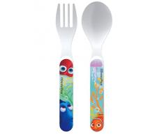 BBS Finding DoryÂ âÂ Set Couverts 2Â piÃ¨ces, Couteau et Fourchette, Plastique, 18,5Â x 8,5Â x 1Â cm, Multicolore