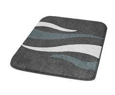 Meusch Tapis de Bain Flame 70x120cm Gris Ardoise Polyacrylique, 70 x 120 x 2 cm