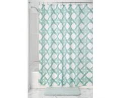 InterDesign Raffia Lattice rideau de douche textile, rideau impermÃ©able 183,0 cm x 183,0 cm, pour douche et baignoire, en polyester, vert