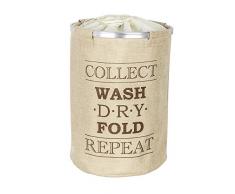 Wenko 62089100 Ringo Panier à Linge Plastique Beige 28 x 28 x 13 cm