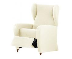 Eysa Cora Bi-Ãlastique Relax Housse de Fauteuil, Polyester Coton, Ãcru, 36x27x9 cm