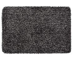 WENKO 23091100 Tapis de bain MÃ©lange, Gris souris, Polyester, 60 x 90 x 3 cm