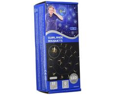 E=M6 5EEX932WW Guirlande Bouquet Fibre Optique 32 LED 8 Fonctions, Plastique, Blanc