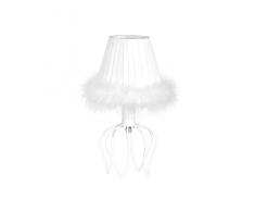 onli Princesse Lampe de table E14, blanc, 16Â x H 32Â cm