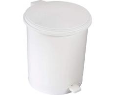 Hexotol Poubelle à Pédale ABS/Plastique Crème 35 X 29 X 35 cm 16 L