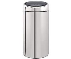 Brabantia 401060 Poubelle Twin Bin Deux Seaux Intérieurs Plastique 2 X 20 L Brilliant Steel