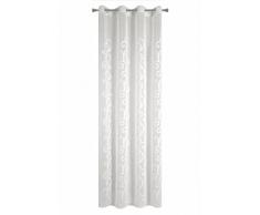 eurof irany Voilage Naomi 140Â x 250Â Uni, Polyester, Blanc, 250Â x 140Â x 1Â cm