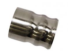 GARDINIA Embouts dExtrémité pour Tringles à Rideaux, 2 x Embouts dExtrémité Kegel, Série Windsor, Métal, Aspect Inox, à 25 mm