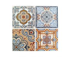 Artemio 22002025 Set de 4 Stickers MosaÃ¯que, RÃ©sine Ãpoxy, Multicolore, 26,5 x 0,2 x 31 cm