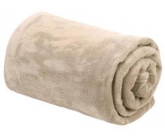 Comptoir du Linge micnSAB22 Couverture Microfibre Douce Sable 220 x 240 cm