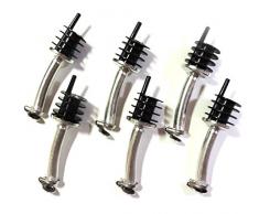 Westmark Spiritueux de Bec verseur pour Bouteilles, Bouchon en Plastique/Laiton, sans Nickel, Classic Standard Noir/Argent, Laiton, Vert foncÃ©, 12er Pack