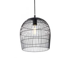 Luminaire Janeiro, suspension métal, 40 W, noir, ø 24,5 x H 27 cm