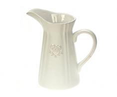 REVIMPORT 02/2459 Pichet à Eau décor cÅur, Céramique, Blanc, 0 cm