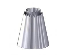 De Buyer 2118.01 Douille sultane Cone sortant, Acier Inoxydable, INOX, 5,5 x 5,5 x 6,3 cm