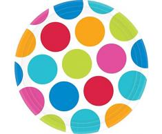 amscan Assiettes en Carton Cabana (26,7Cm) - Taille Unique