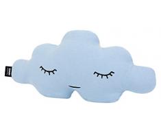 Paparajote Factory Cloud Coussin en Coton en Forme de Nuage 35 x 12 x 19 cm Bleu Ciel