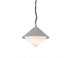 WOFI 679401500000 Lampe suspendue, MÃ©tal, E27, 60 W, Gris