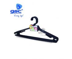 GSC Evolution Lot de 5 cintres en Plastique Noir 42 x 15 x 10 cm