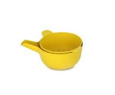 BIOBU by EKOBO Passoire pour Fruits et légumes Pronto avec Bol Assorti, Citron Vert, S