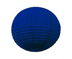 Party Pro 5023L Lanterne Japonaise, Papier de Riz, Bleu Nuit, 50 x 50 x 50 cm