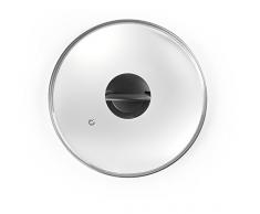 IBILI 970924 Couvercle en Verre Poinee Piante, Transparent, 24 cm