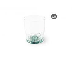 Excelsa Mandala Lot de 6 verres Ã eau, verre soufflÃ©