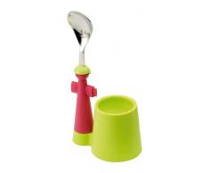 Rivadossi Puppets Ensemble coquetier et cuillÃ¨re Vert 2 piÃ¨ces