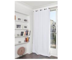 Homemaison Moondream Rideau Grande hauteur Phonique Thermique et Occultant, Polyester, Blanc, 300x145 cm