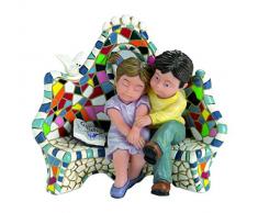 Nadal 784110 â Figurine décorative Amoureux dans Le Petit Banc