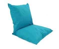 Thedecofactory 909115 Double Coussin, Polyester, Bleu Canard, 60 x 120 x 3 cm