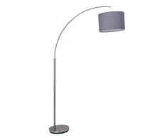 Brilliant AG 13258/22 Lampadaire, MÃ©tal, E27, 60 W, Acier/Gris
