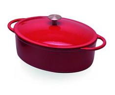 Beka 16303714 Arome Cocotte + couvercle en fonte Ã©maillÃ© rouge 35 cm