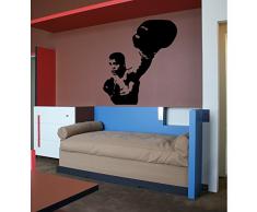 TATOUTEX Stickers Mohamed Ali - Noir, L 100cm x H 112cm