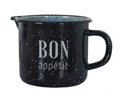 KRÃGER Bon Appetit Faitout émaillé Noir/marbré 1 l