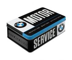 Nostalgic-Art 30737 BMW Service Boîte de Conservation Plat, métal, Multicolore, 23 x 16 x 7 cm