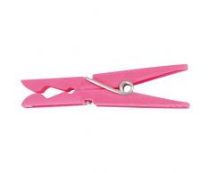 MSV 100111 Pinces Ã Linge Plastique x24, PolypropylÃ¨ne, Bleu/Vert/Rose, 16 cm