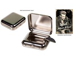 Out of the blue 29/3496 Cendrier de Poche en mÃ©tal, 5,5 x 5 x 1,9 cm