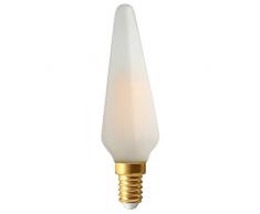 Girard Sudron 713399-LED Ampoule bougie LED Ã filament pyramide E14 (petit culot Ã vis Edison) Blanc chaud 300 lumens Dimmable 4 W GivrÃ©